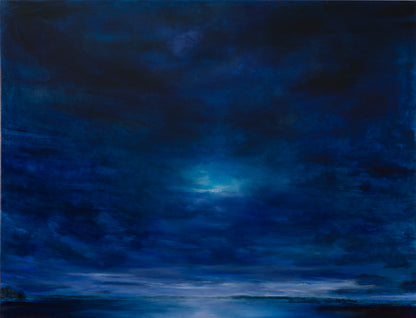 Mystical Moonlight Skies, 2022 (Original Oil Painting)